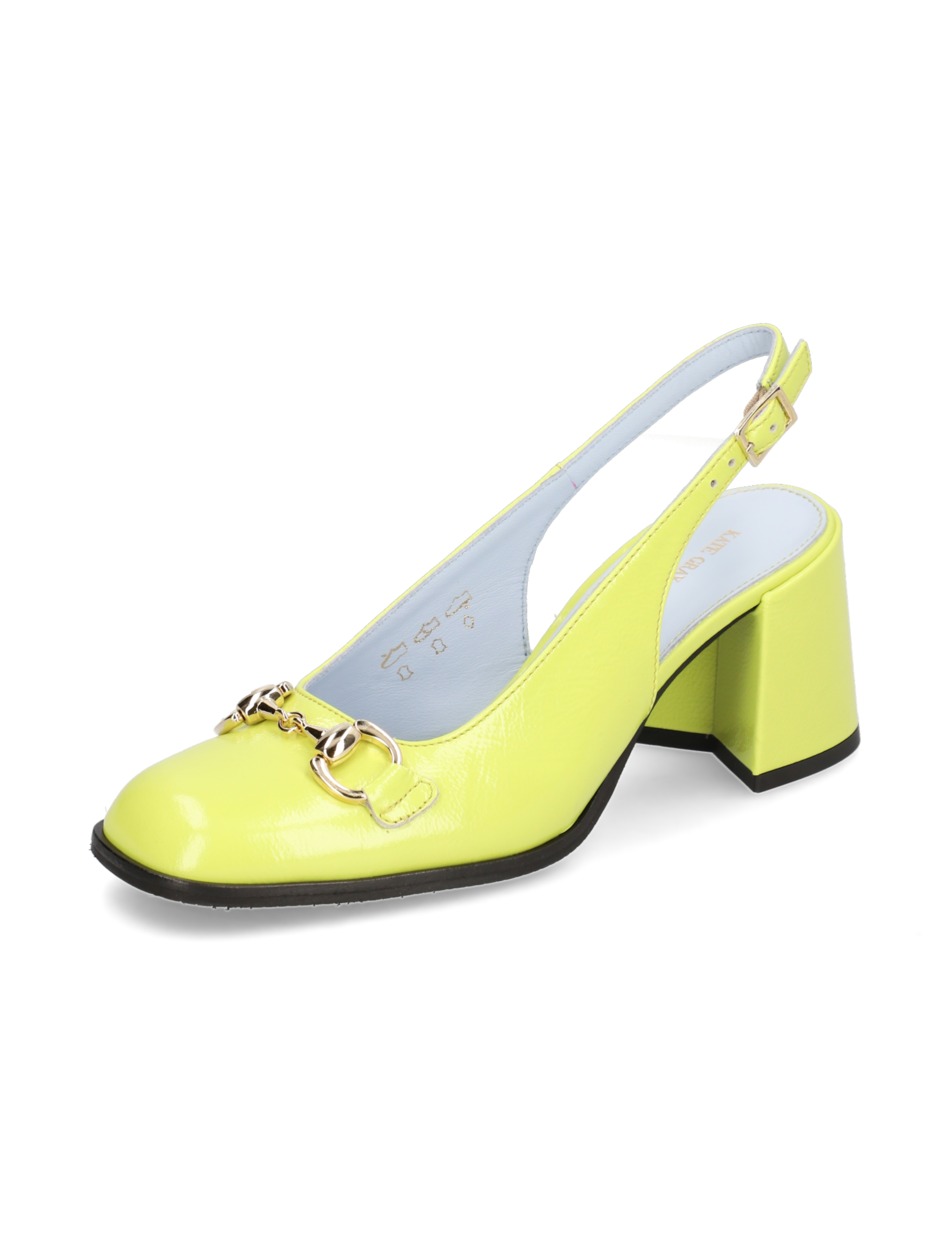 Lackleder Slingpumps