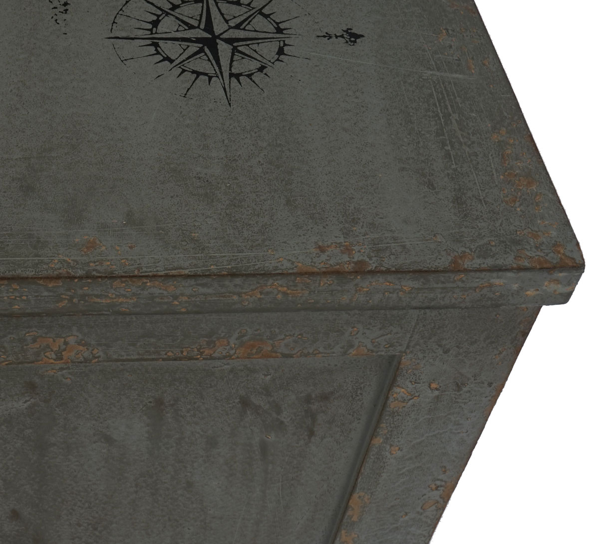 Kommode Almada Sideboard Schrank Shabby-Look, Vintage, 80x79x40cm