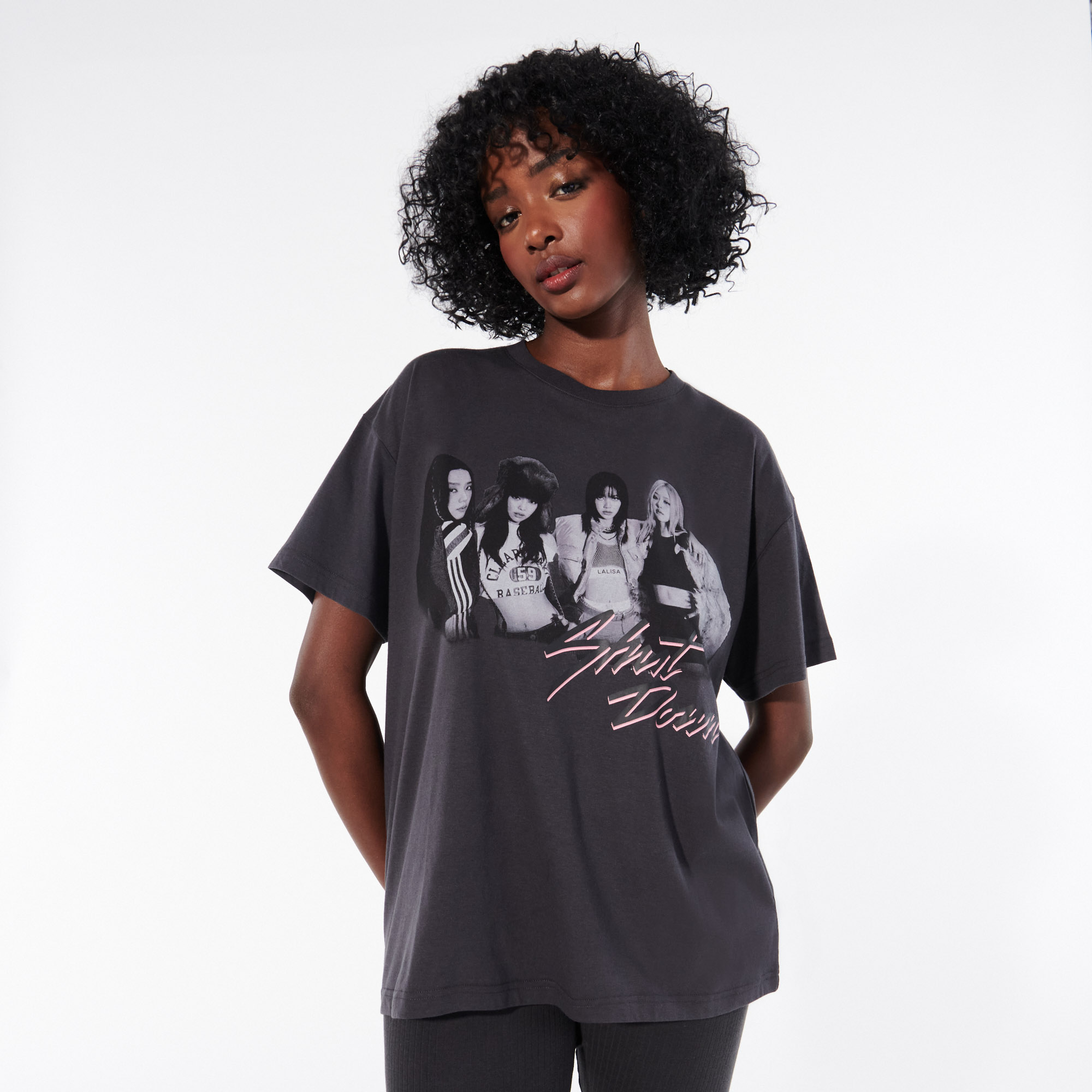 T-shirt Black Pink
