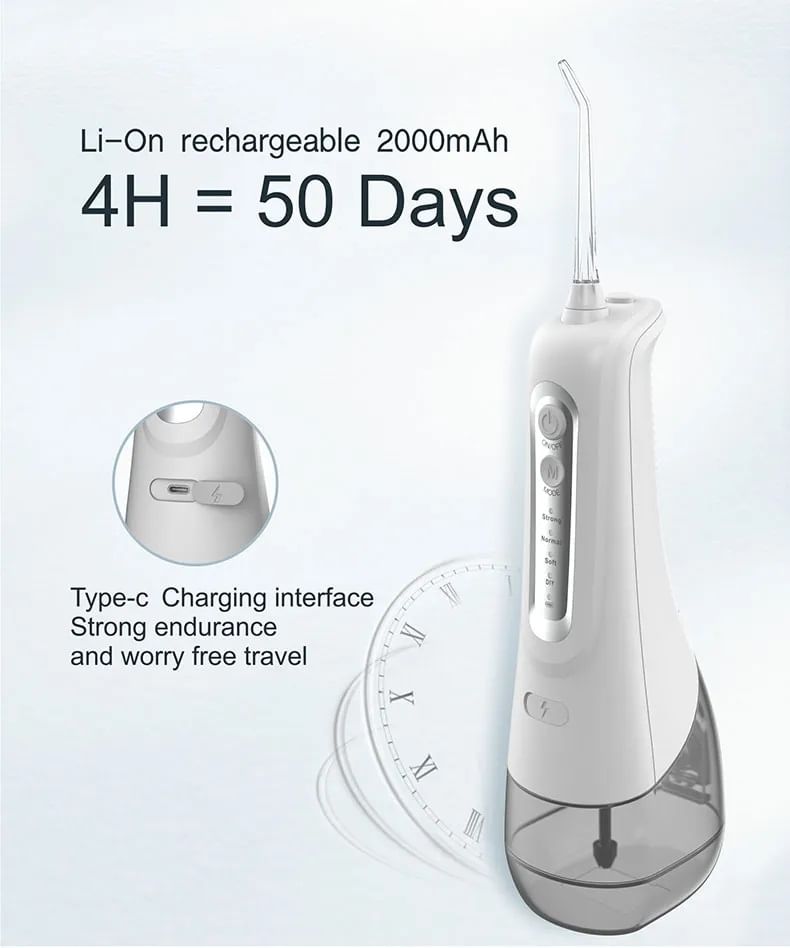 HOMTEC - USB oplaadbare waterflosser