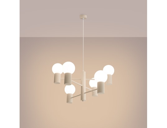 SOLLUX LIGHTING - Lustre halo 6 beige