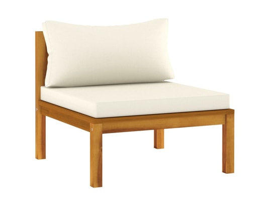 LES TENDANCES - Salon extérieur Salon de jardin-crème-3 places-65x69x62.5-341548