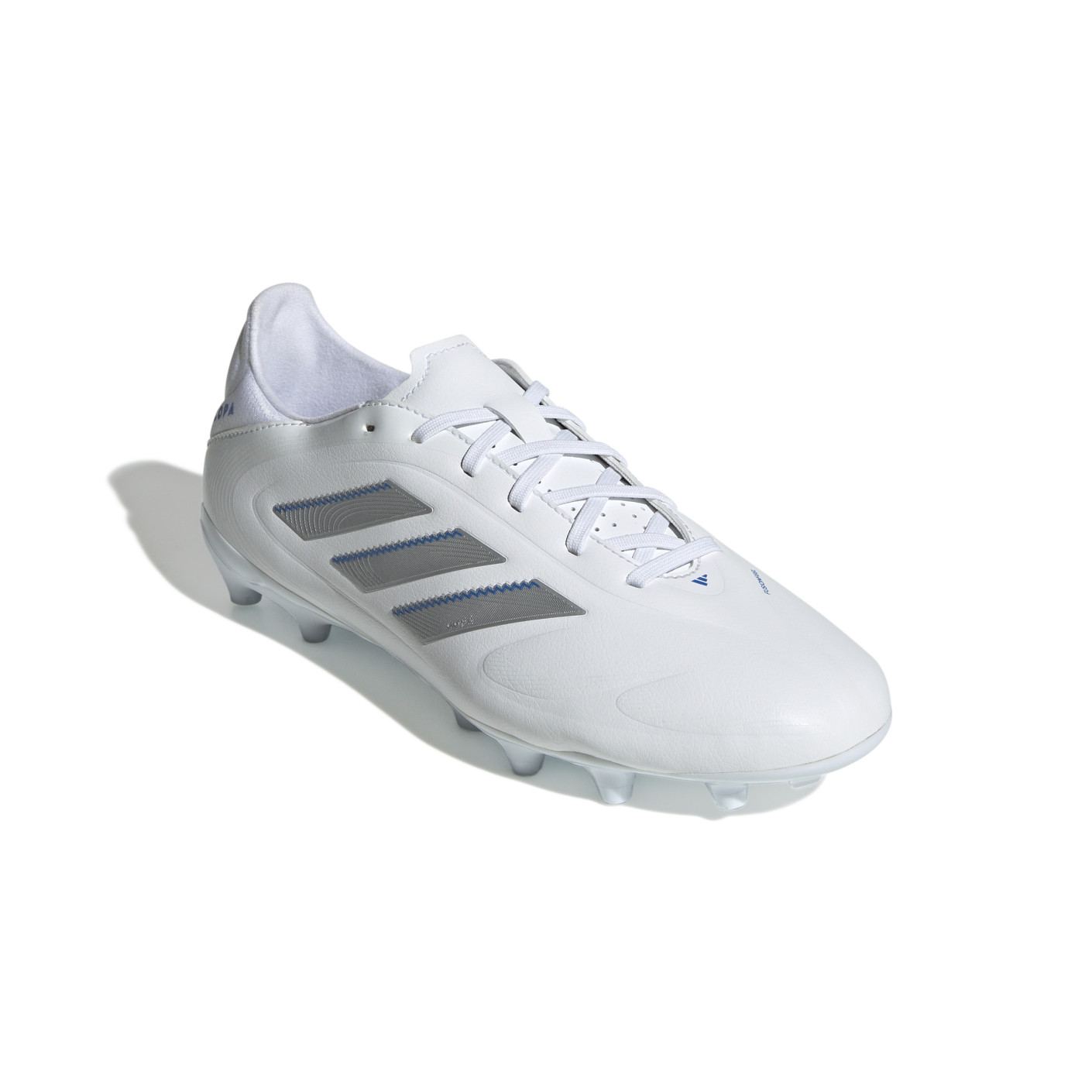 Adidas Copa Pure III League Gras / Kunstgras Voetbalschoenen (MG) Wit Zilver Blauw