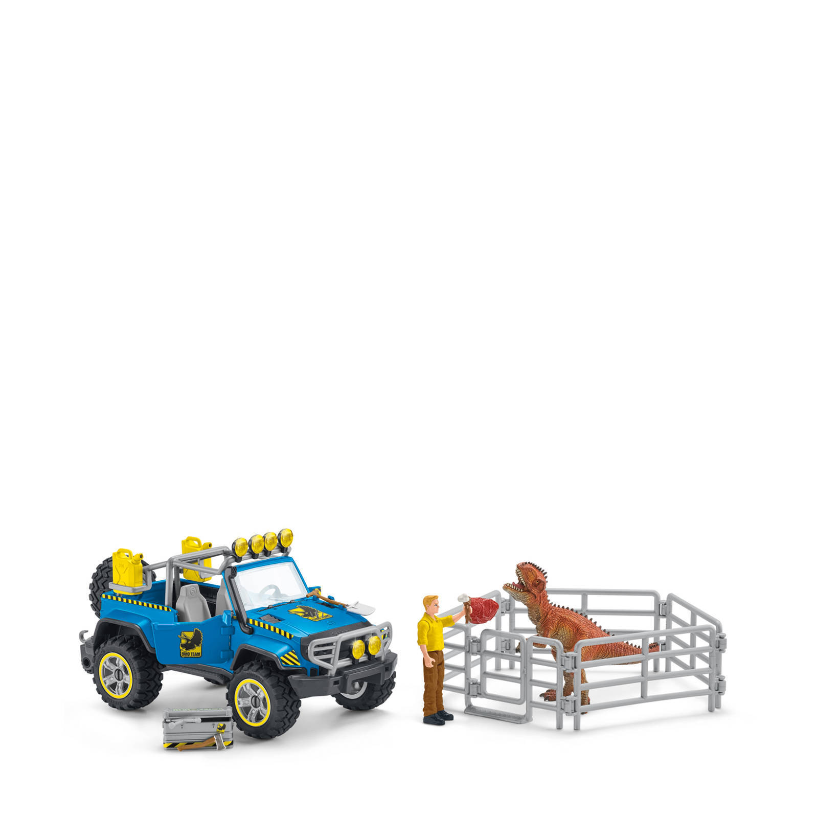 Schleich Terreinwagen met Dino-Buitenpost