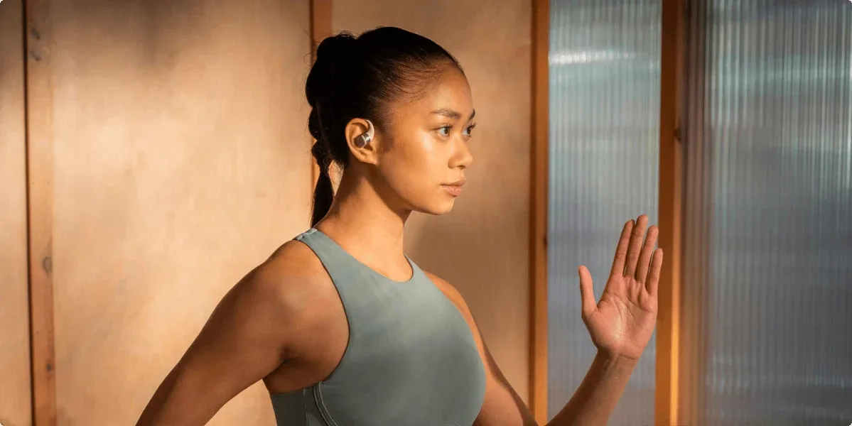 Shokz OpenFit Beige Écouteurs True Wireless