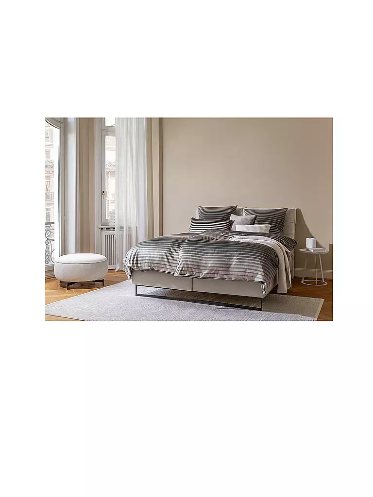 JOOP Satin Bettwäsche SHUTTER 70x90cm/140x200cm Stone grau