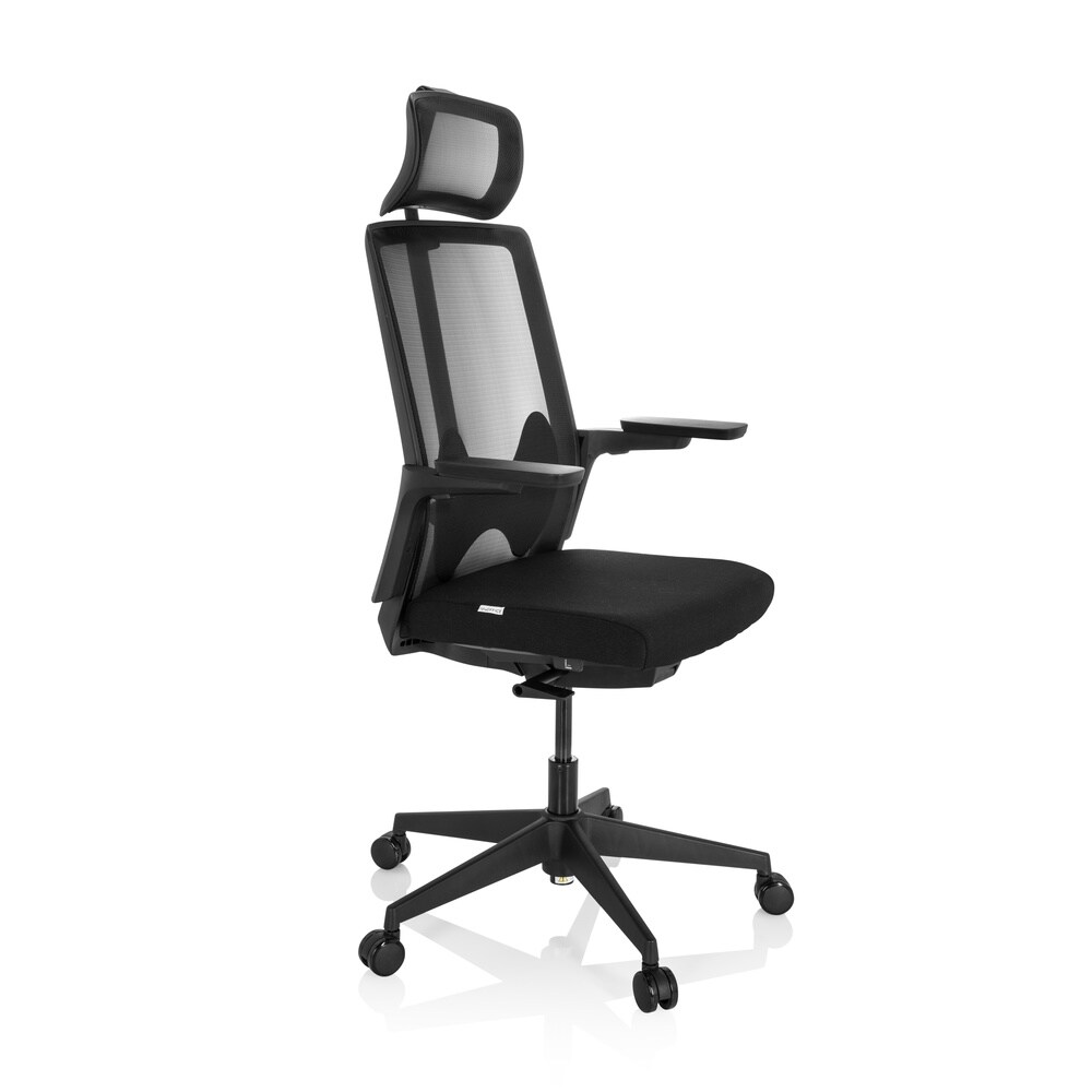 Profi Bürostuhl ARCEO B Stoff/Netzstoff mit Armlehnen (höhenverstellbar) hjh OFFICE