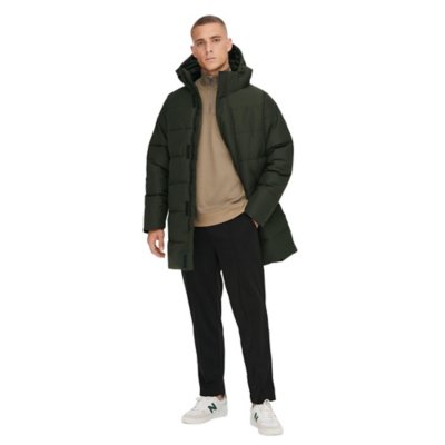 Blouson homme Onscarl Long Quilted Otw ONLY AND SONS