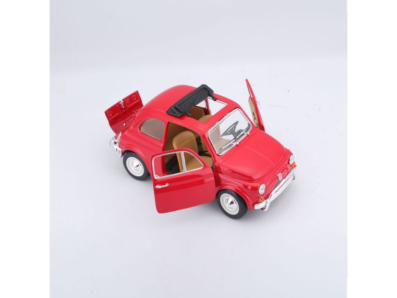 BBurago Fiat 500 L 1968 Rot 1:24 Sammlermodell im Massstab 1:24