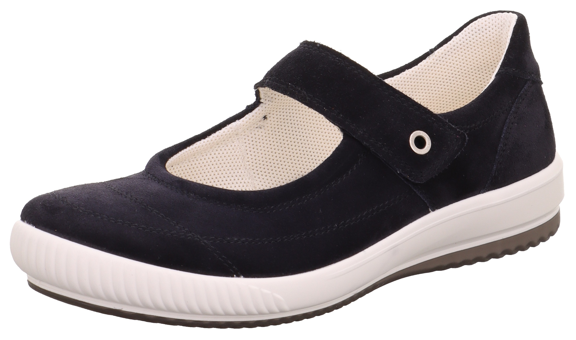 Legero Riemchenballerina »TANARO 5.0«  , Slipper, Ballerina, Schlupfschuh mit Wechselfussbett und Klettriegel