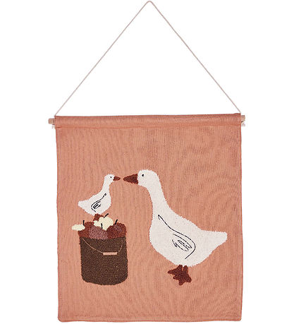 Smallstuff Wanddeko - 37x33 cm - Farmliving Gänse