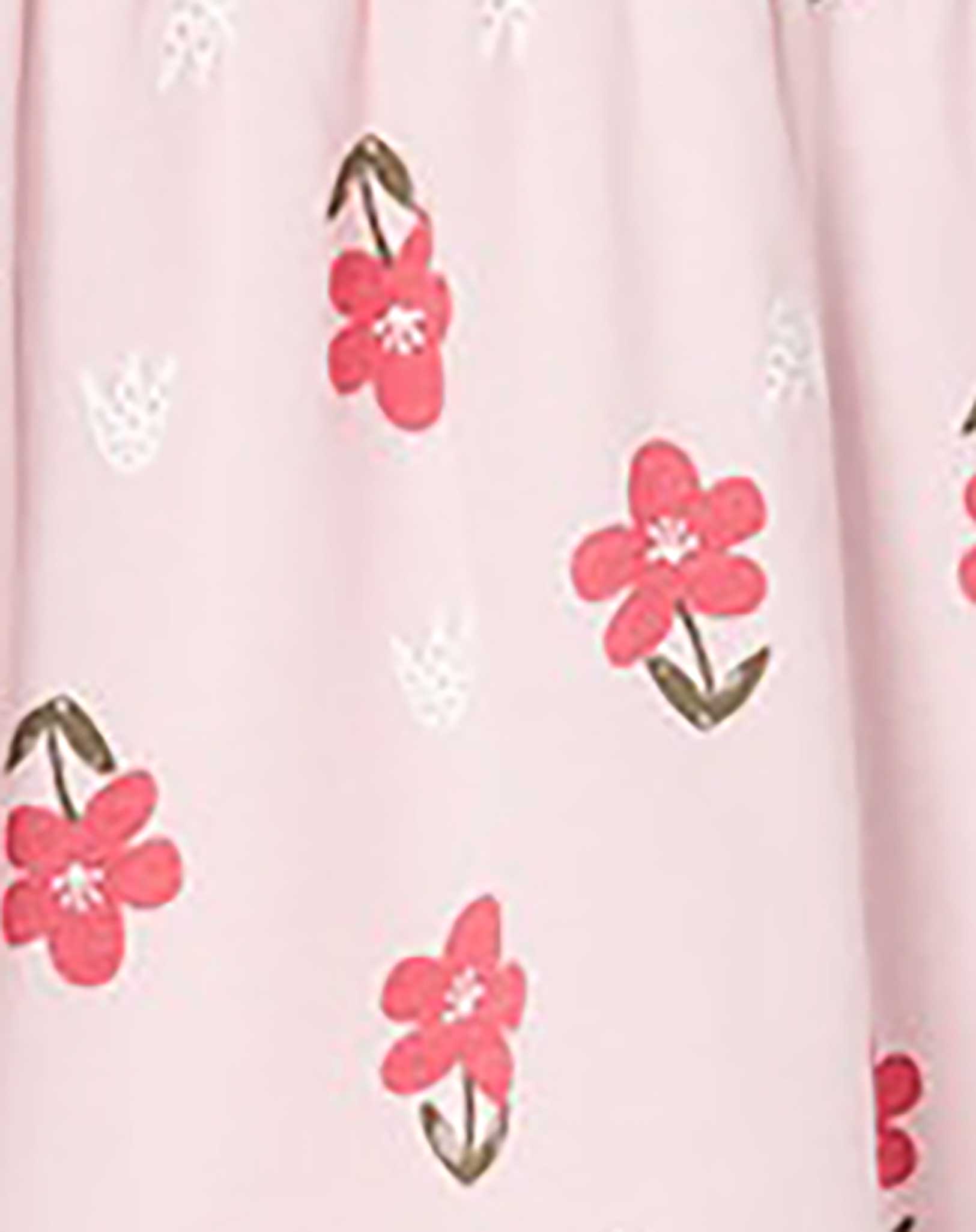 Kleid NMFVIGGA SPENCER LITTLE FLOWERS ärmellos in parfait pink