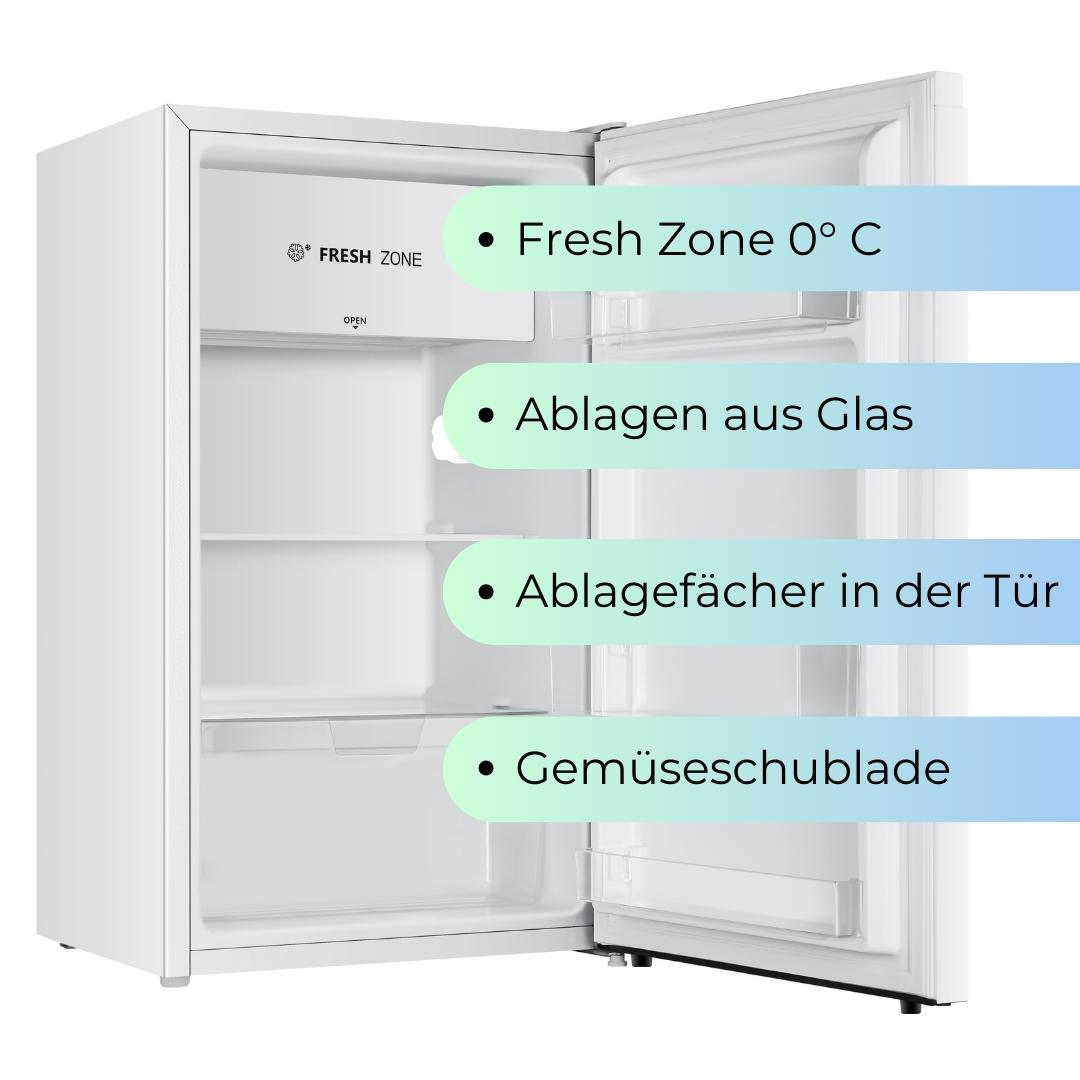 YUNA Sinaida E Tischkühlschrank mit 0° Frischezone, 94 Liter