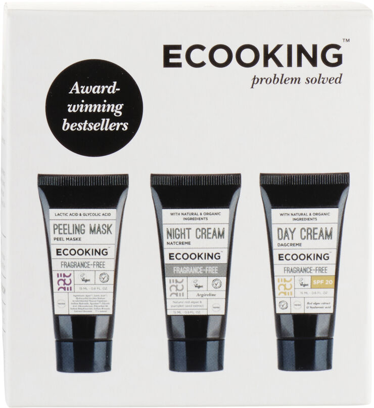 ECOOKING Box 3 - Day cream SPF20, Night Cream FF, Peel Mask 15 ml