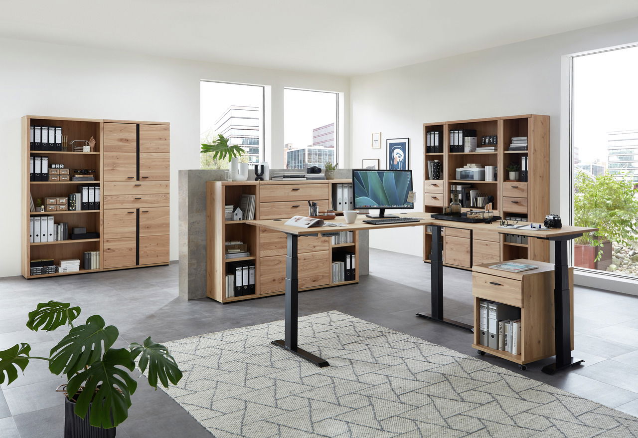 Linea Natura E-Eckschreibtisch Melamin SONOS