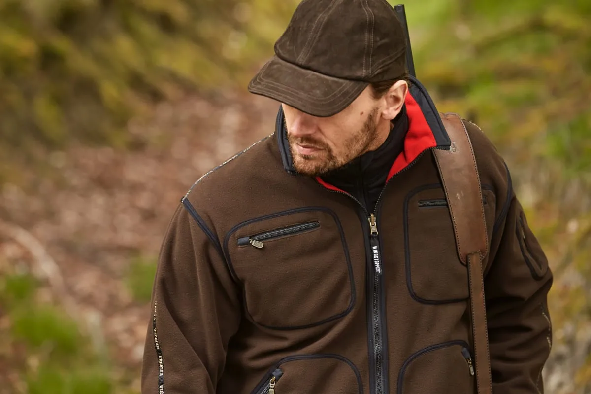 Härkila Men's Kamko Fleece Brown/Red