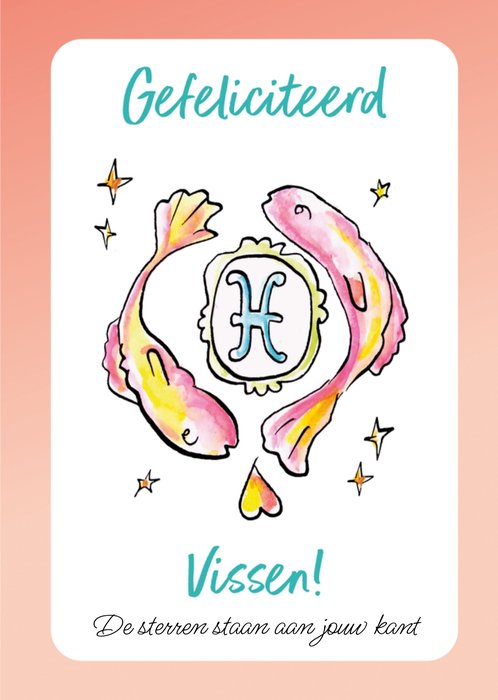 Jill | Verjaardagskaart | Vissen