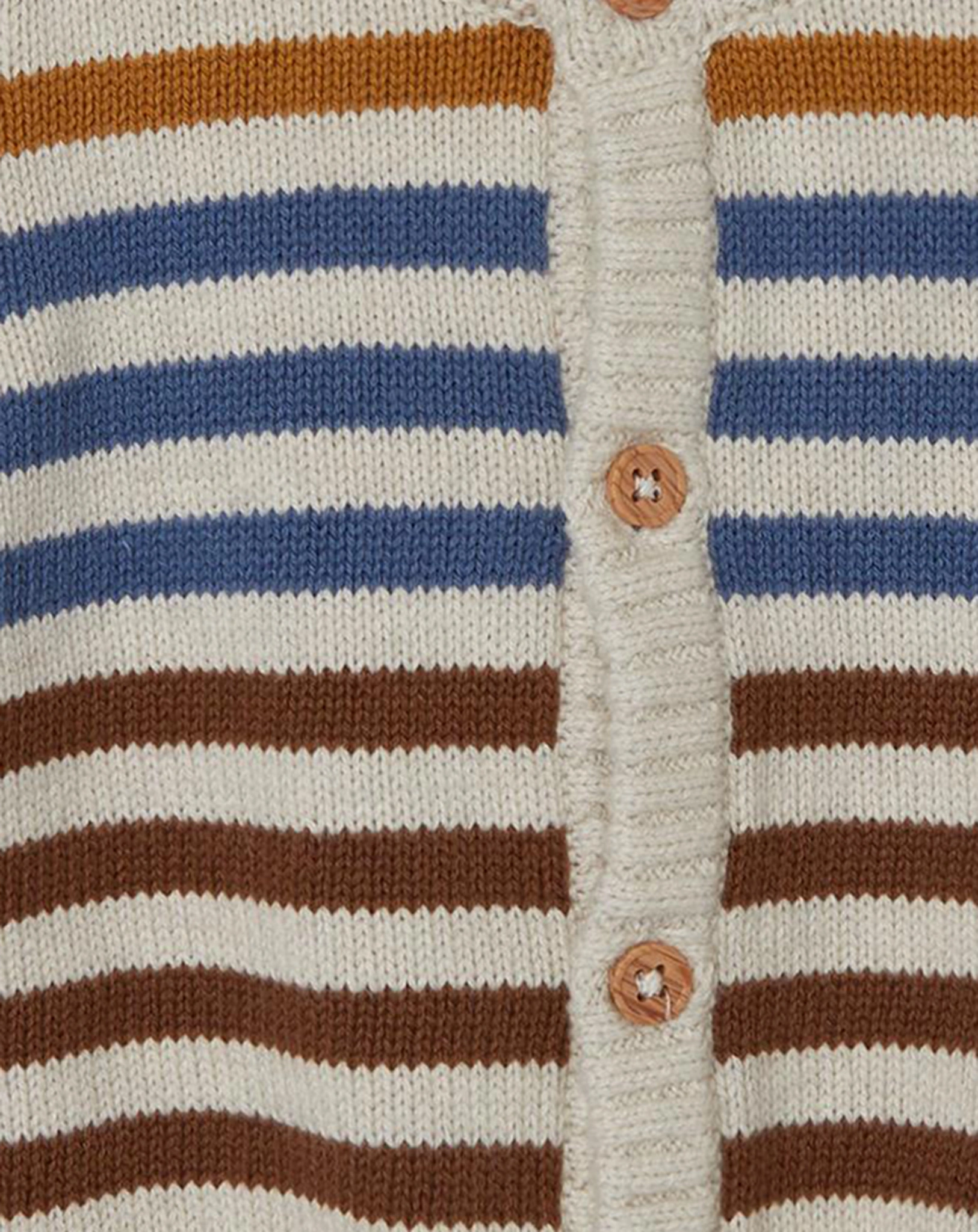 Strickjacke NBMSURUM STRIPES in peyote melange