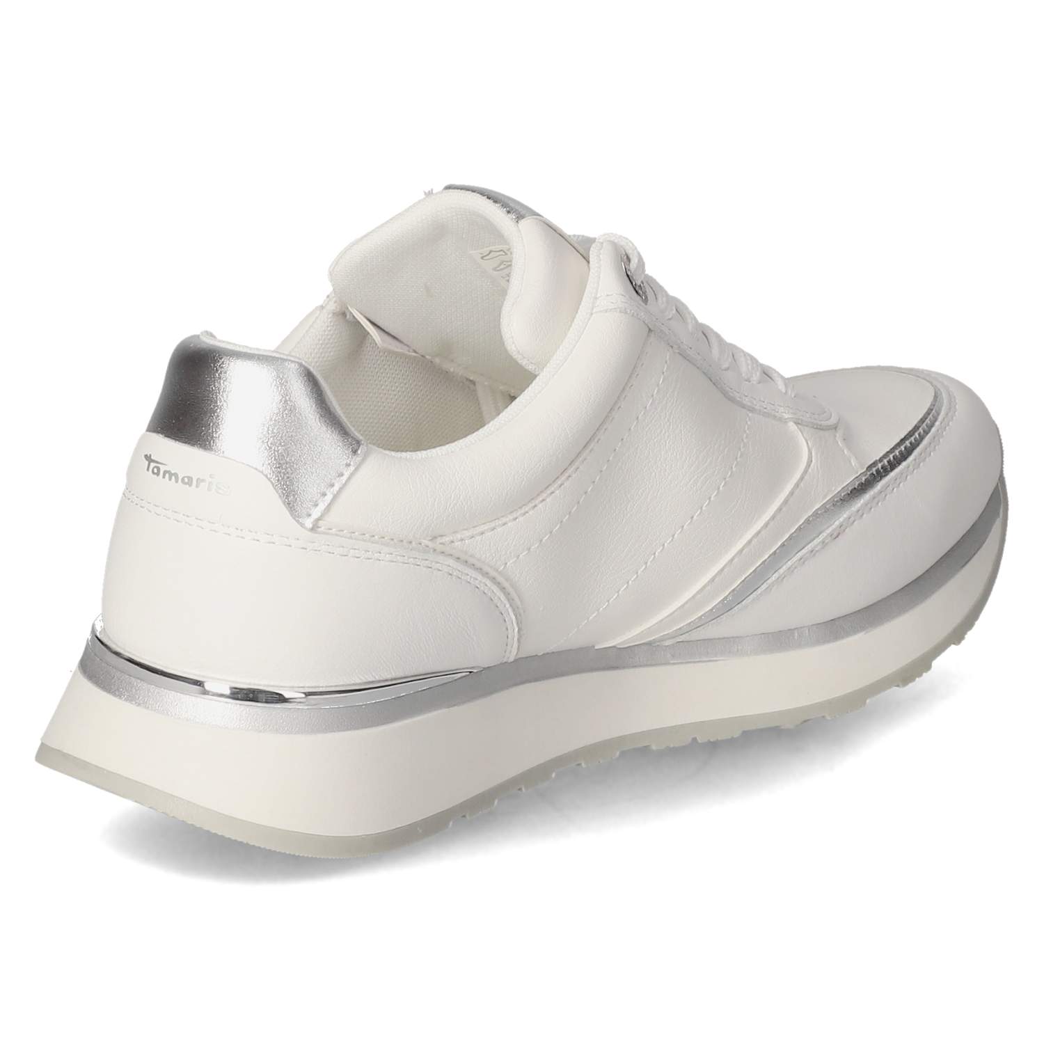 Tamaris Low Sneaker - white/silver