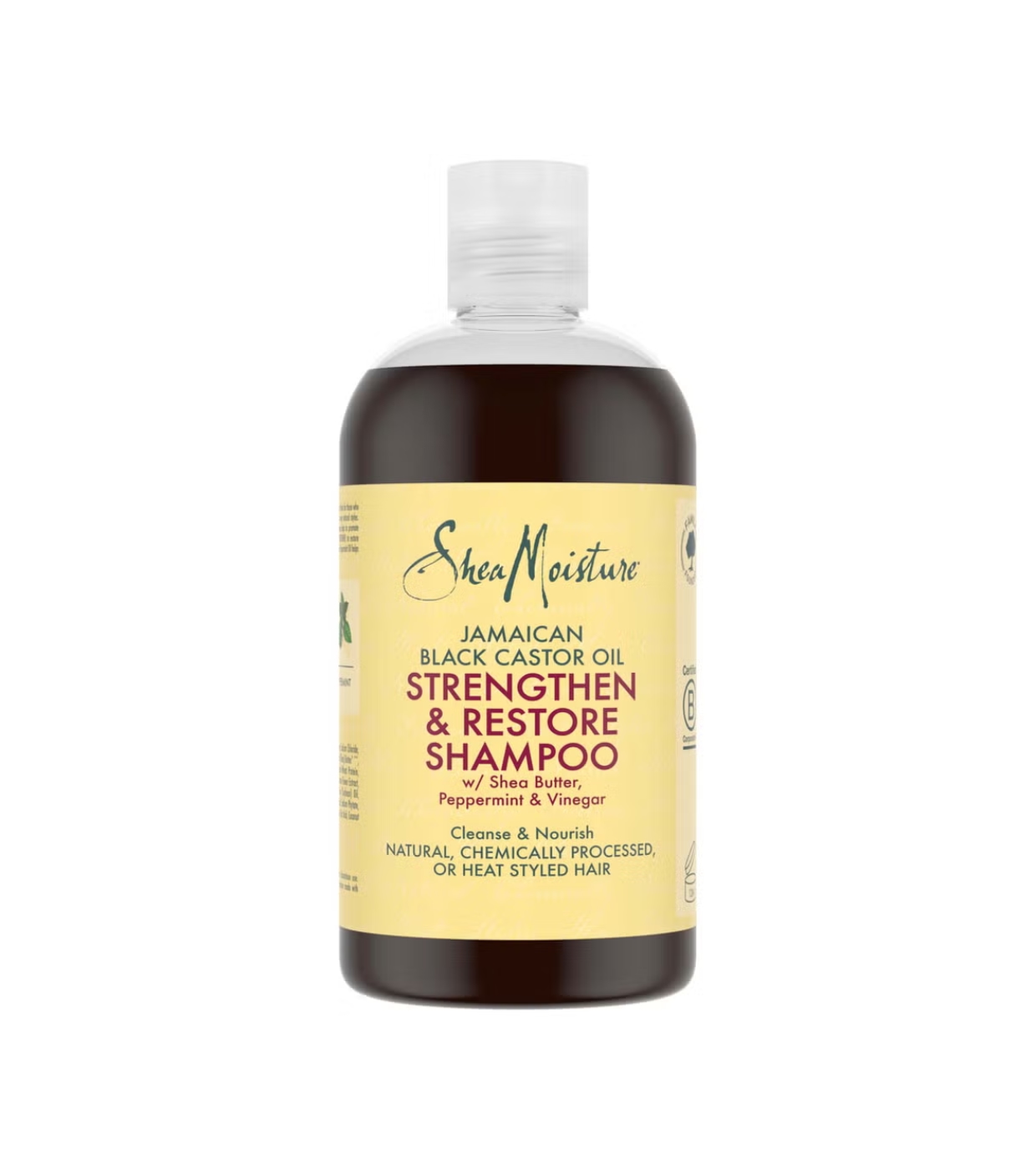 Shea Moisture - Shampoo Fortalecer e Restaurar - Óleo de Rícino Preto Jamaicano
