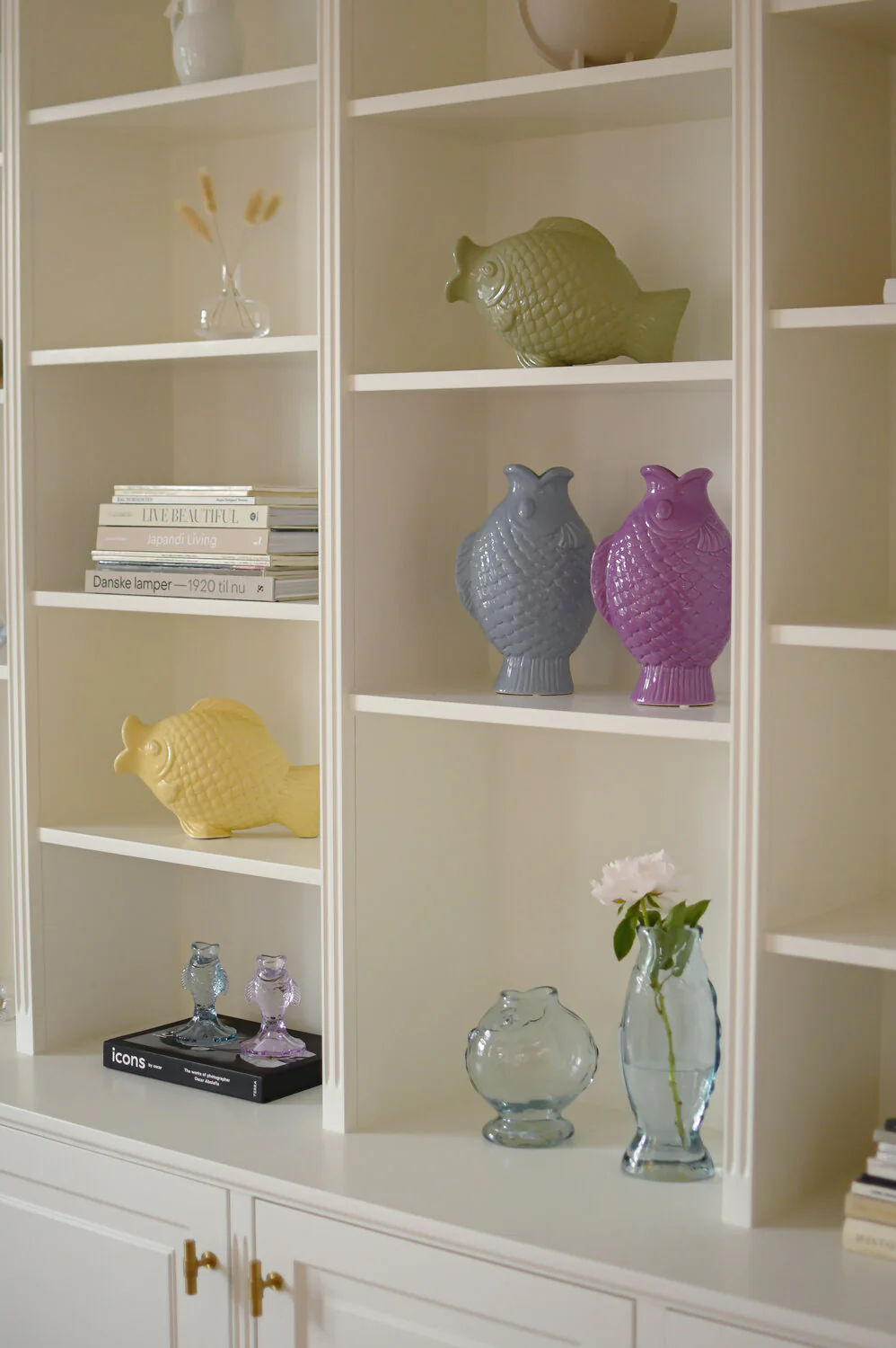Bahne Interior  Fiske vase, lilla - H24,5 cm