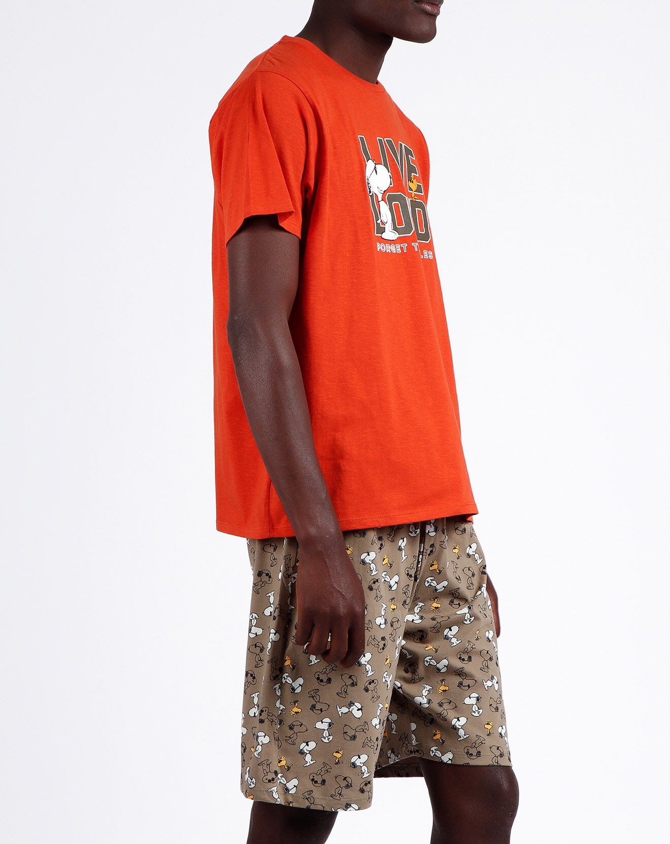 Peanuts Pyjama T-Shirt & Short Félix orange/marron
