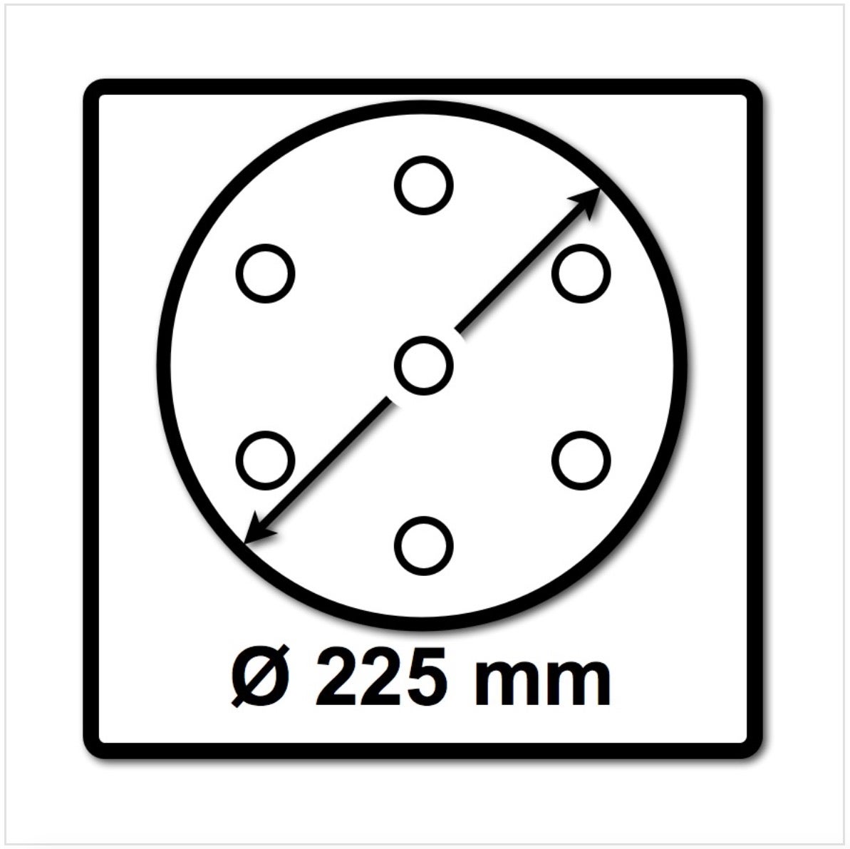 Festool STF D225/8 Granat schuurschijven 225 mm PLANEX P120 GR / 25 stuks ( 499638 )
