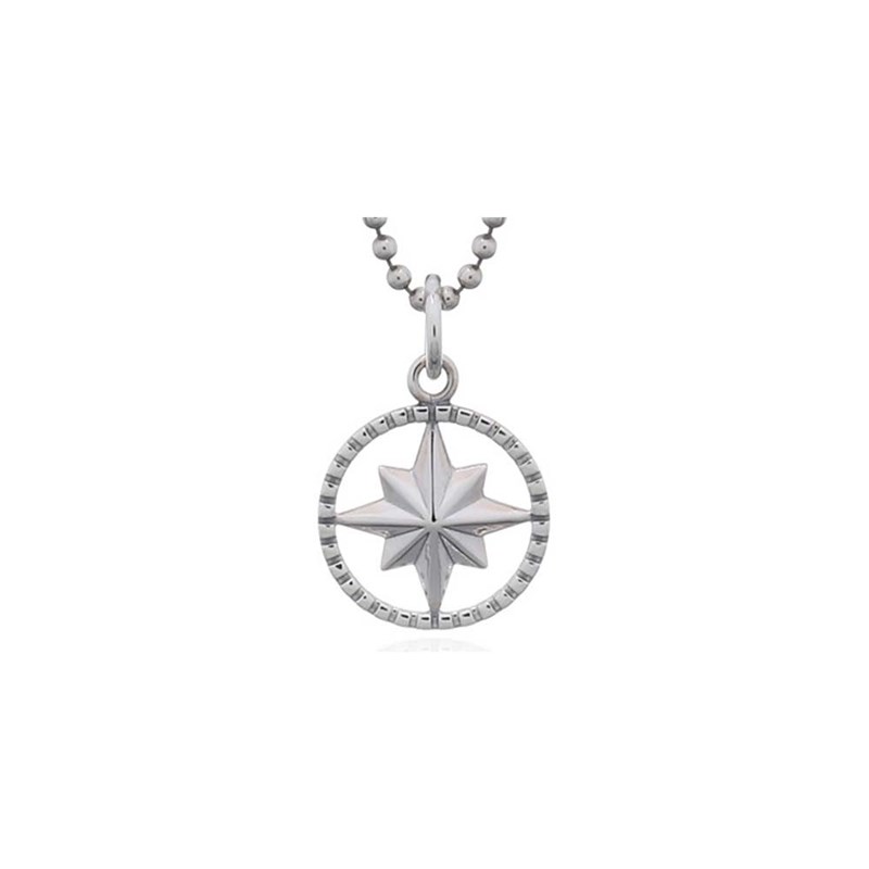 Pendentif étoile du nord en argent