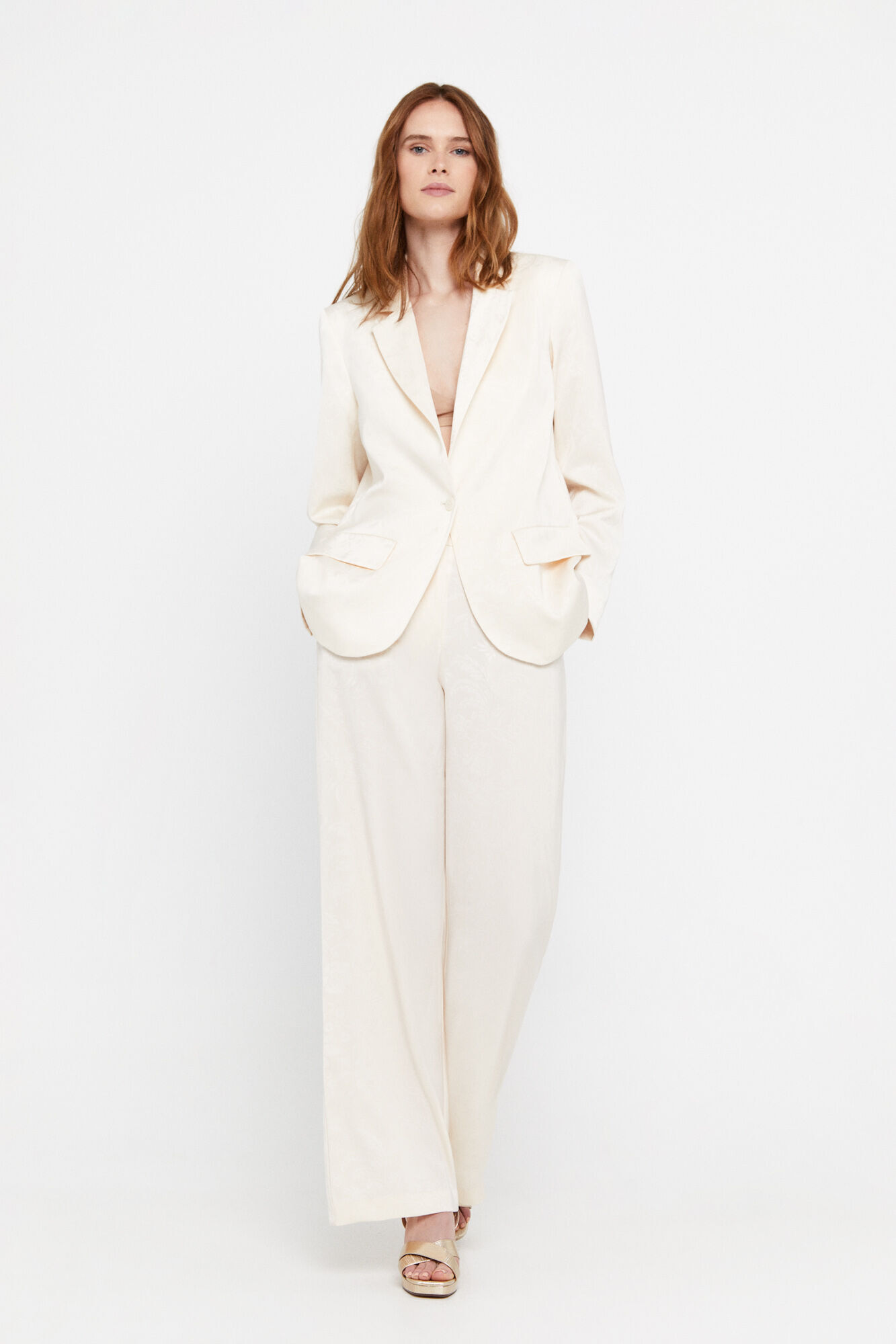 Blazer Jacquard - Branco