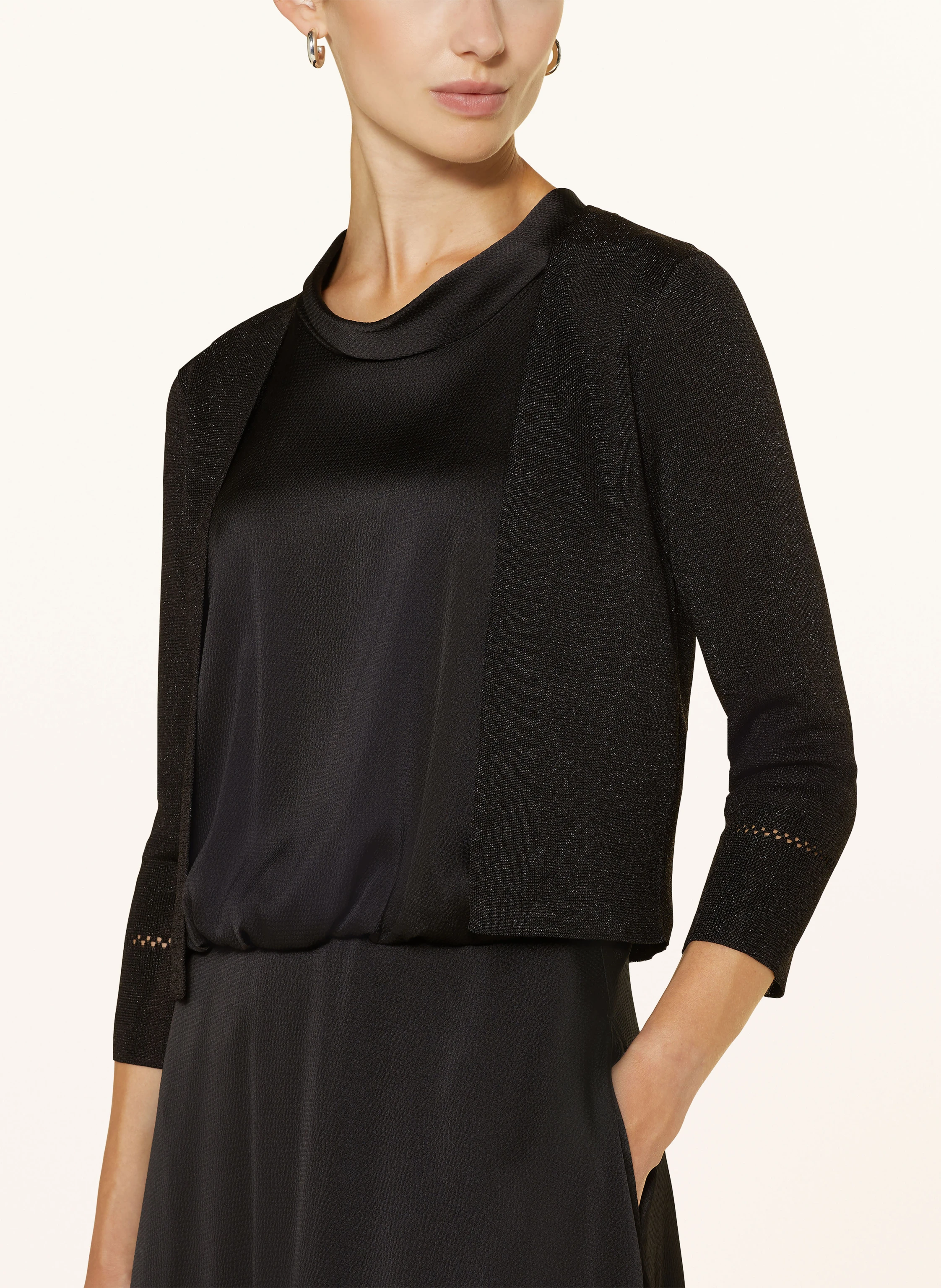 Vera Mont Strick-Bolero mit 3/4-Arm und Glitzergarn