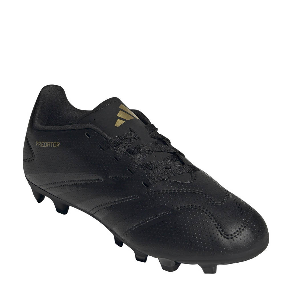 adidas Predator Clubjunior voetbalschoenen zwart/antraciet/goud metallic