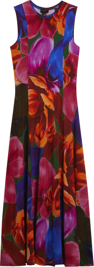 Ted Baker BRYNEYY Slinky Jersey Printed Racer Multicol
