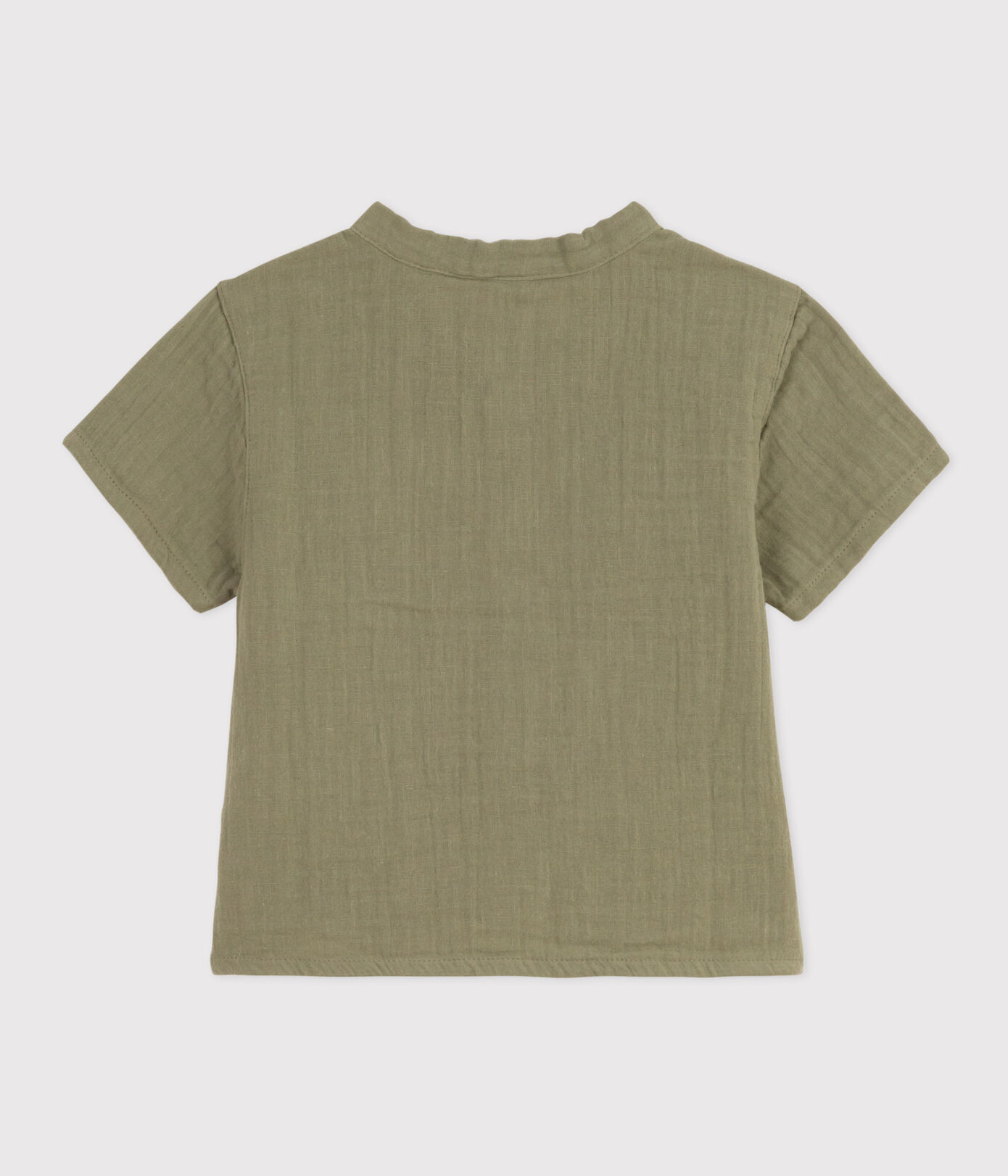 Chemise manches courtes bébé en gaze de coton