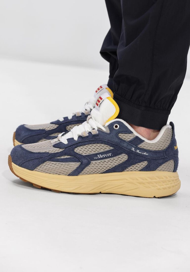 blauwe mercer amsterdam lage sneakers the re-run max americana