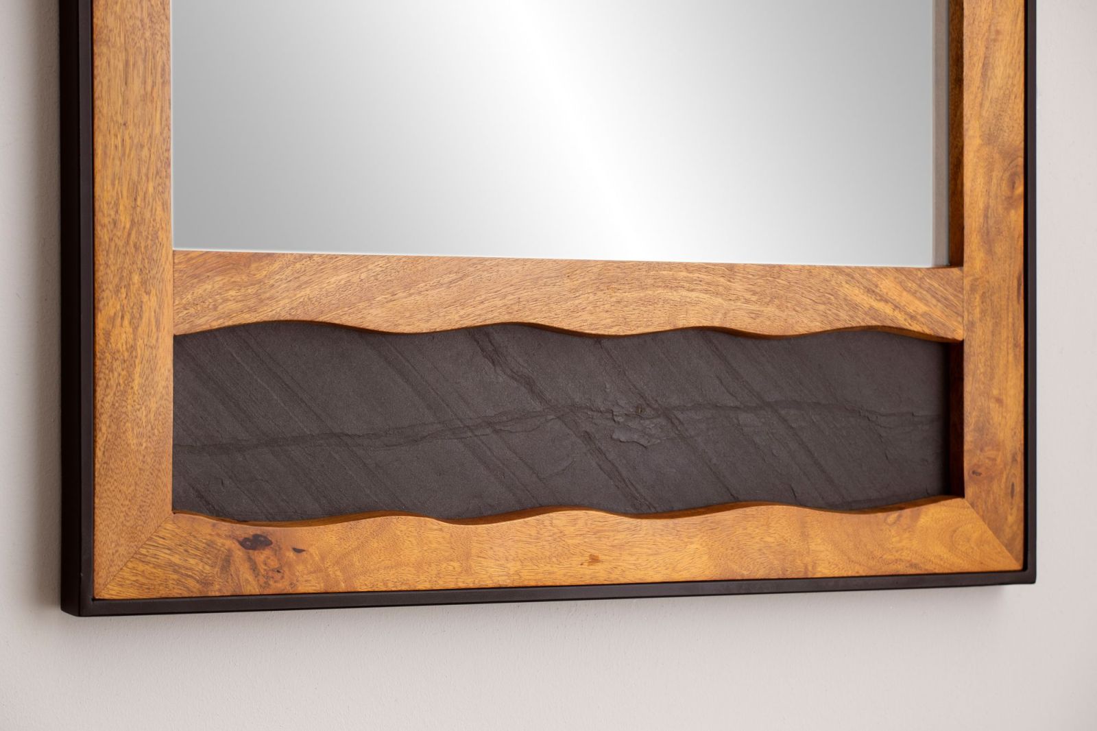 Wandspiegel - Mango massiv - 72x102 cm
