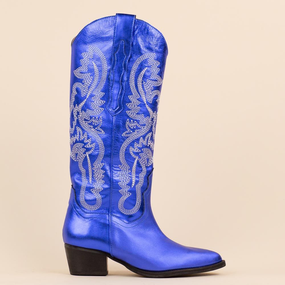 DWRS cowboyboots 271179 Tulsa kobalt metallic