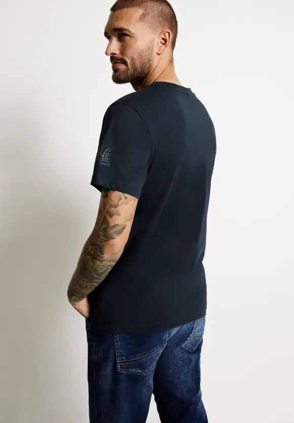 Arctic Sky Foto T-Shirt - diver blue