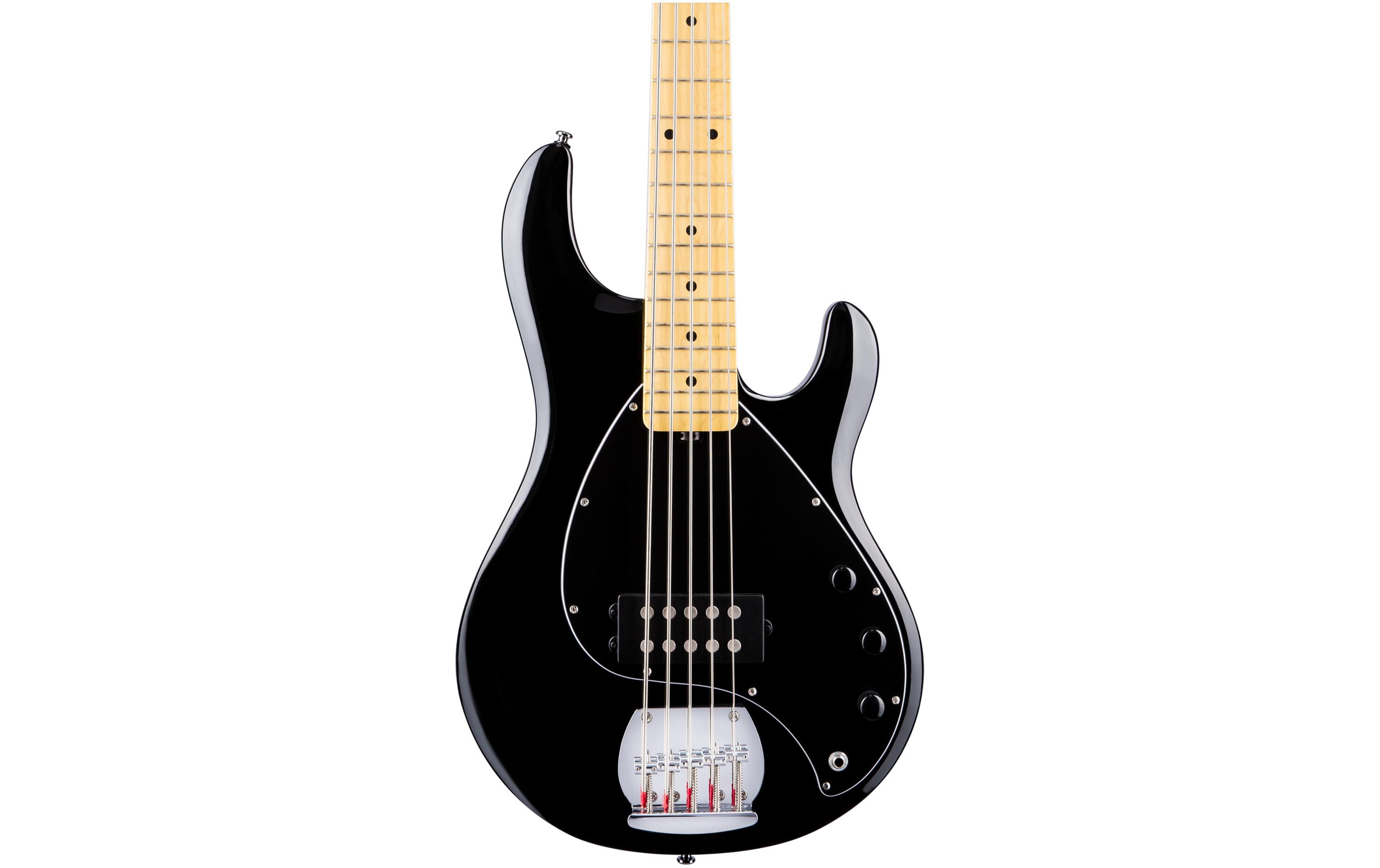 E-Bass StingRay Ray5 – Schwarz<br>5-seitiger Bass mit Aktivelektronik und einem Humbucker