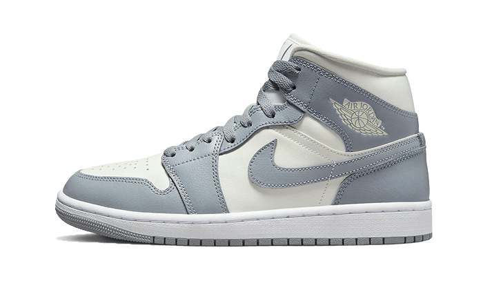 Air Jordan 1 Mid Grey Sail - 48h Delivery
