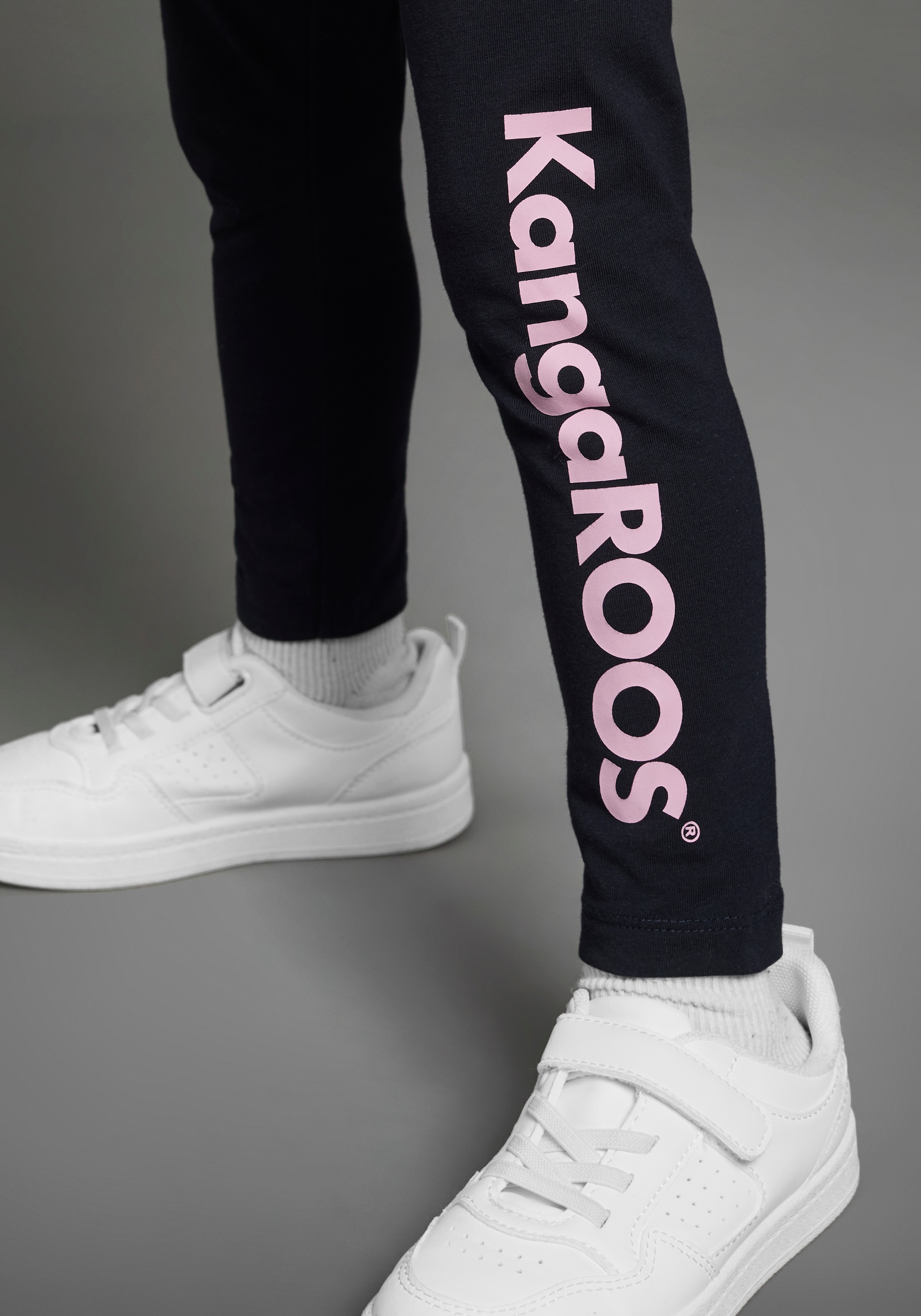 KangaROOS Leggings »2er Pack Leggings mit Kangaroos Schriftzug«  Für kleine Mädchen