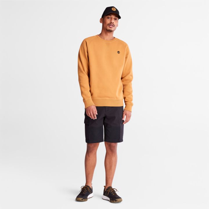 Moletom Exeter River Crewneck Masculino em Amarelo Escuro