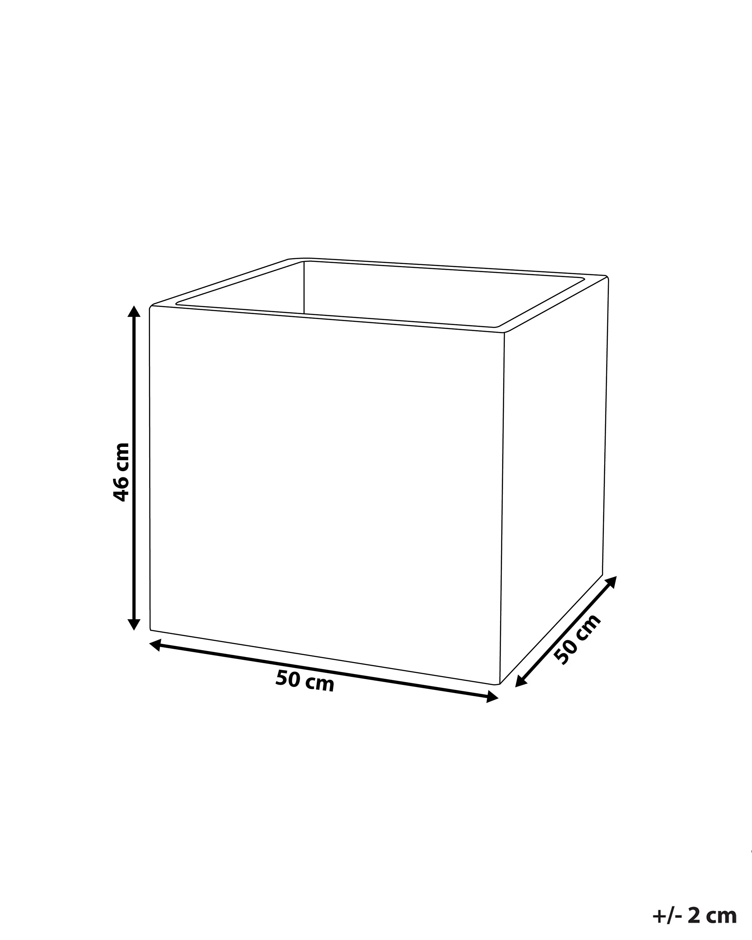 Bloempot PAROS 50 cm Wit