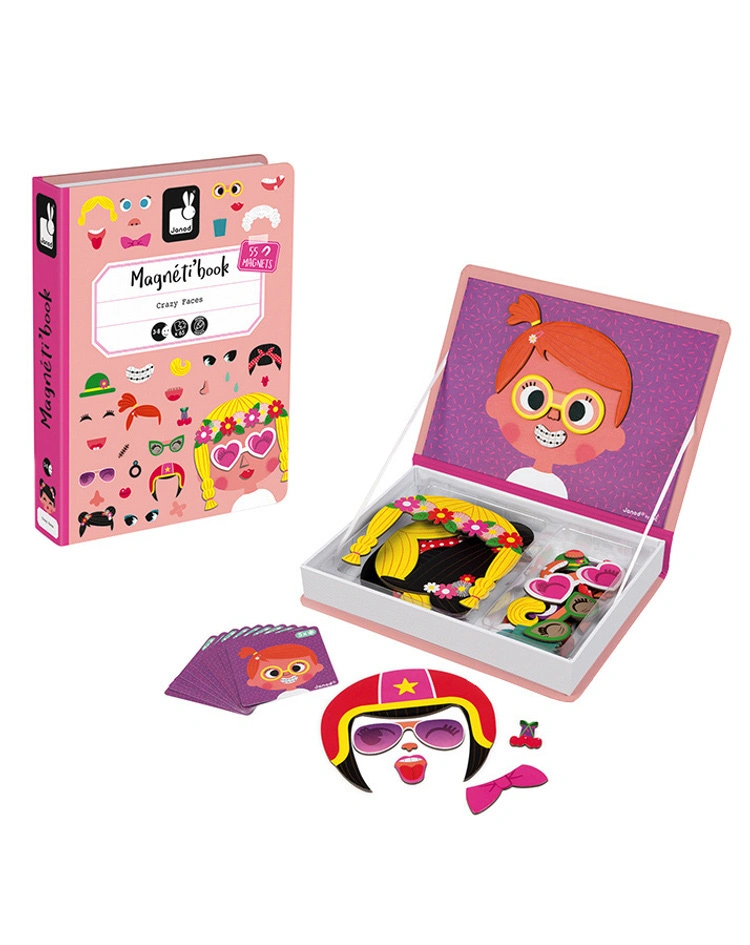 Magnetbuch CRAZY FACE GIRLS 65-teilig