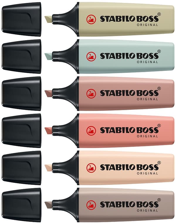 STABILO BOSS ORIGINAL Nature Colors 6-pk