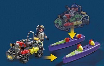 Playmobil 71147 City Action Byggesett Innsatsstyrkens Allsidige Terrengfirhjuling