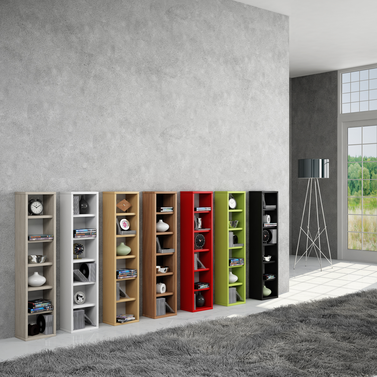 Regal ELEMENTA - Kern-Nussbaum - 91,5 cm