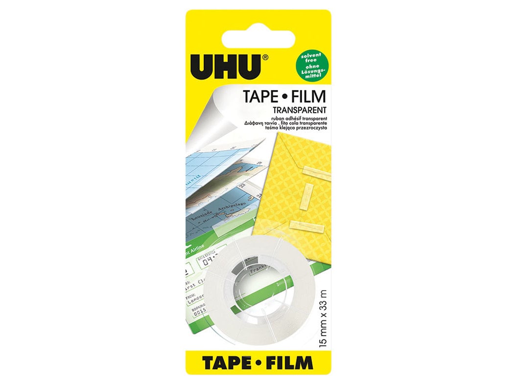 FITA COLA UHU TRANSPARENTE 15MMX33M