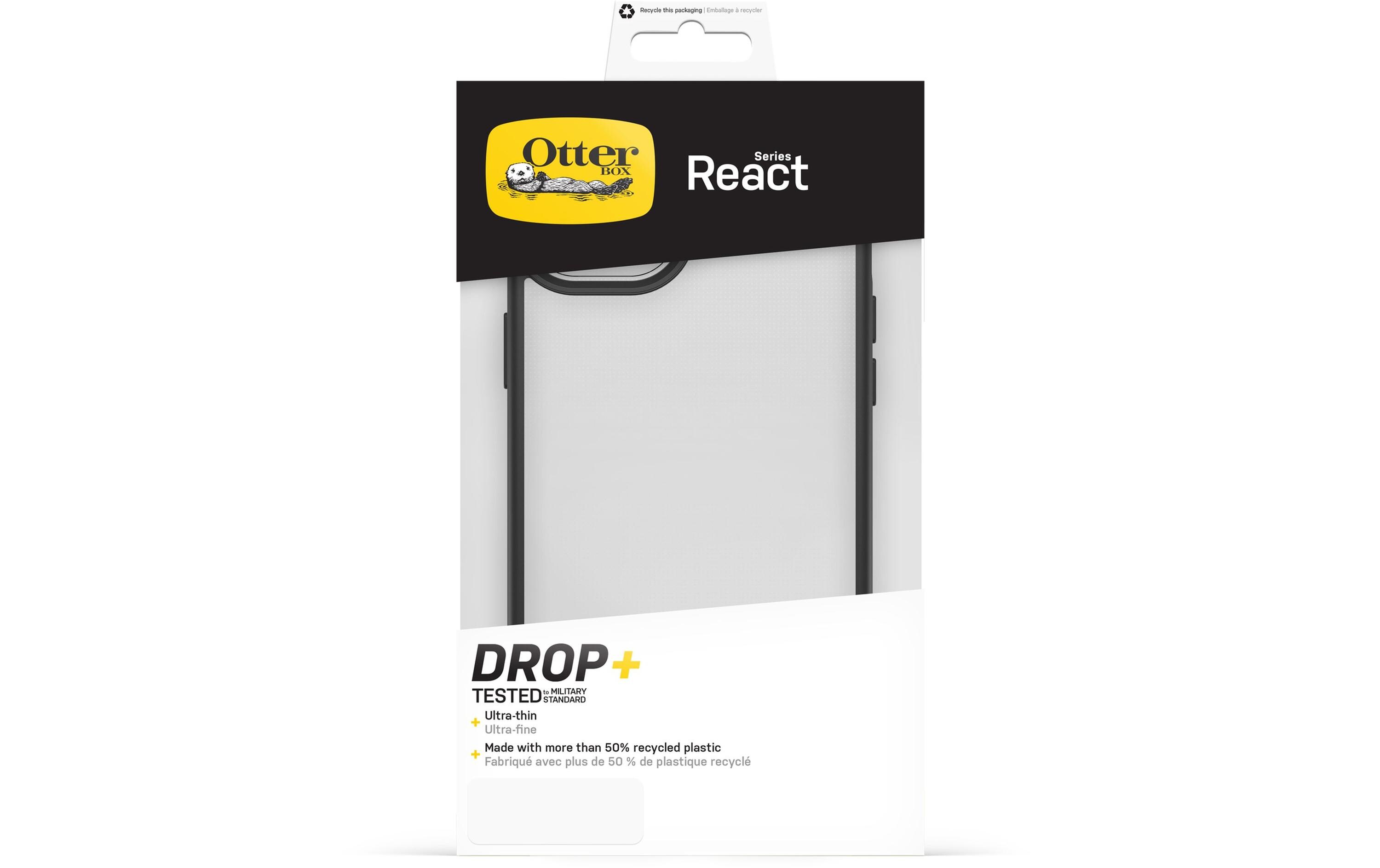 Back Cover React iPhone 15 Plus Schwarz/TransparentSchutzhülle für das Apple iPhone 15 Plus