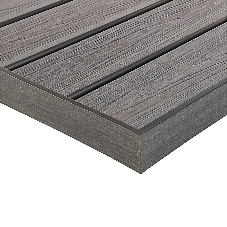 Profil de finition composite gris Good Home Hudson L.240 cm