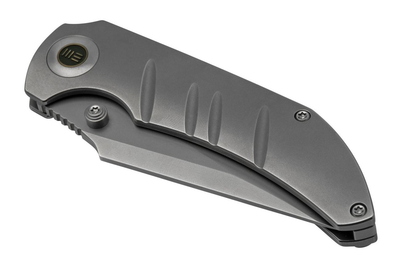 WE Knife Riff-Raff Grey Titanium, Blasted CPM 20CV WE22020B-4 zakmes, Matt Christensen design